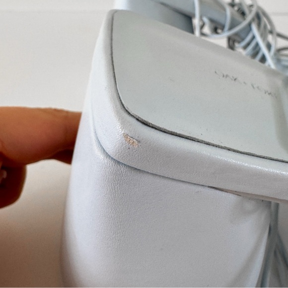 OAK + FORT • Strappy Thick Heel Sandal in Light Blue - Picture 9 of 14